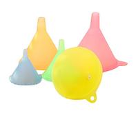 Oil Funnel Set Kitchen Variety PCS Large Small Liquid Medium 5 Colorful Plastic Kitchen,Dining & Bar Cooking Utensils Set (Multicolor, One Size)