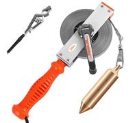 Oil Gauging Tape 30M/98Ft, Explosion-Proof Oil Tank Gauging Tapes, Stainless Steel Sounding Tape with Brass Plumb Bob