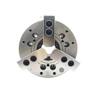 Oil Hollow Hydraulic Chuck, 6 Inch, 168mm, Solid 2/3/4 Jaws, Large Through Hole, A5 Flange for Lathe, 4DTK-206