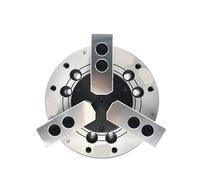 Oil Hollow Hydraulic Chuck, 6 Inch, 168mm, Solid 2/3/4 Jaws, Large Through Hole, A5 Flange for Lathe, 4DTK-206