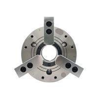 Oil Hollow Hydraulic Chuck, 6 Inch, 168mm, Solid 2/3/4 Jaws, Large Through Hole, A5 Flange for Lathe, 4DTK-206