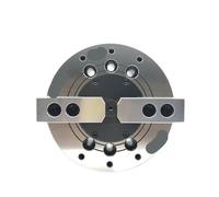 Oil Hollow Hydraulic Chuck, 6 Inch, 168mm, Solid 2/3/4 Jaws, Large Through Hole, A5 Flange for Lathe, 4DTK-206
