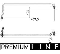 MAHLE ORIGINAL AHX 5 000P Oil Hose