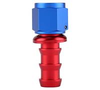 Oil Hose End Fitting, CNC Machined T6160 Aluminum Alloy Durable Anodized Finish AN10 Hose Adapter Removable Head for Stainless Braided Nylon Braided Hose Use