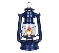 Oil Lamp, 25cm/9.8inch Retro Metal Kerosene Lamp, Hanging Hurricane Lamps, Oil Burning Tent Lantern, Oil Lamps for Indoor Outdoor Use (Dark Blue)