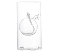 Oil Lamp Chimney, 5.9x3.2 Inch Clear Glass Oil Burner, Windproof Heat-Resistant Glass Lamp Shade, Portable Hurricane Candle Holder
