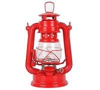 Oil Lamp Lantern Retro Kerosene Lamp for Power Outages Vintage Metal Glass Lampshade Oil Lamp Burning Lantern Hanging Windproof Hurricane Lantern Outdoor Camping Emergency Light Patio Decoration