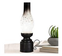 Oil lamp, Vintage Glass Kerosene Lamp Nostalgic Old-Fashioned Large Oil Lantern Candle Holder for Living Room Kitchen Bedroom Home Decor