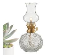 Oil Lamps | Clear Rustic Home Decor with Adjustable Fire Wick