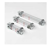 Oil Level Gauge, 1PC Screw Air Compressor Oil Mirror Oil Sight Glass Oil Level Gauge Oil Window Hole Centre Distance 40 50 60 80 100 120 150 200MM Silver(80mm Screw M10)