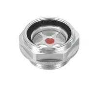 Oil Level Mirror for Air Compressor with M24*1.5 Thread Aluminum Alloy Sight Glass for Industrial Machinery Agriculture and Petroleum Equipment