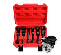 Oil Line Socket Wrench Set 6pc 12-19mm Heavy Duty 3/8" Drive Removal Tool