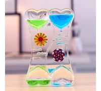 Oil Liquid Hourglass Liquid Timer, Colourful Liquid Timer, Soothing Fidget Toy, Liquid Hourglass Timer, Sensory Toy, Water Timer, for Activity, Relaxation, Anxiety, Autism, ADHD (Style 1)