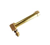 Oil Liquid Level Indicator L Shape with 1 Window, Easy Installation Brass Tube Sight Glass Male Thread 1piece(200MM*1/2 INCH)