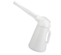 Oil Measuring Container with Pouring Flexible for Automotive Garage Car Traveling Oil Container Spout Measuring Can Extended Spout Jugs