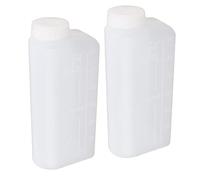 Oil Mixing Bottle, 600ML Chainsaw Fuel Mix Container, Nylon Plastic, 2 Stroke Oil Bottle for Chainsaw, Ironing Machine, Camping, Workshop, Outdoor Use, 2 Pack