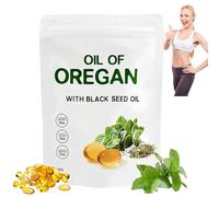 Oil of Ore/gano Soft/gels with Black Seed Oil, Blackseed Oi/l Organic Caps/ules, 2-in-1 Organic Ore/gano O/il Ca/psules for Body Care, Premium Blackseed O/il Org/anic Ca/psules for Women(Pack of 180)
