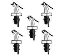 Oil Olive Spouts, Vinegar Bottle Stopper Spout Leakproof Nozzle Dispenser Wine Pourer forOil, Vinegar, Olive, Salad, Wine, Etc (5 pack)