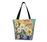 Oil on Canvas Flowers Fashionable shoulder handbag, women's crossbody shoulder bag, suitable for weekend travel shopping shoulder bag