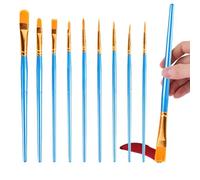 Oil Paint Brushes, 10pieces Acrylic Painting Brushes Set, Smooth And Flexible Artist Paint Brushes Versatile For Watercolor Acrylic Oil Painting Face Paint