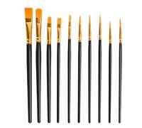 Oil Paint Brushes - Washable Paint Brushes Set | 10 Oil Acrylic Brush, Reusable Art Brushes Set, Versatile Artist Brushes, Art Making Brushes For Watercolor Acrylic & Oil Painting