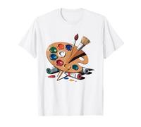 Oil Painter Palette Knife Impasto Technique Hobby Painting T-Shirt
