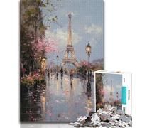Oil Painting Art 1000 Piece Jigsaw Puzzles for Teenagers Gifts,Game Toys Every Piece Is Unique - Challenging Family Fun Game (75x50cm)