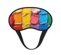 Oil Painting Grid Ultimate Eye Mask for Sleeping, Soft and Comfortable Eye Mask, Relaxing Zero Pressure Night Blindfold.