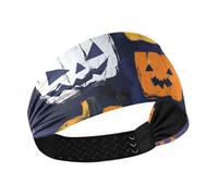 Oil Painting Halloween Non-Slip exercise headbands for women Stretchy sweat bands for washing face Athletic Sports Running Volleyball