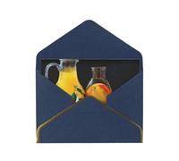 Oil painting of juice and applesUnique Elegant Greeting Cards-Blank Inside, All Occasion Card Assortment,Includes Envelopes and Gold Stickers.