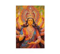 Oil Painting of The Goddess Durga Canvas Poster Wall Art Print Picture Paintings 24x36inch(60x90cm)