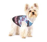 Oil Painting Paris Eiffel Tower print Tshirts for Small Dogs Dog's Fashion Shirt Breathable Sleeveless Shirts for Small Dogs