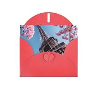 Oil Painting Paris Eiffel Tower Printing Holiday Happy Birthday Cards Gift With Envelope And Note Tag For Women Men Wife Mom Husband