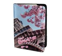 Oil Painting Paris Eiffel Tower Printing Passport Holder, Travel Essentials,Card And Passport Anti Theft Wallet,Sized To Fit All Standard Passports