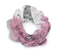 Oil Painting Paris Eiffel Tower Scrunchies for Women No Damage Hair Ties Big Elastic Ponytail Holder Gentle On Hair Scrunchies Stylish Hair Accessories Soft Hair Bands Cute No-Crease Pony Tail