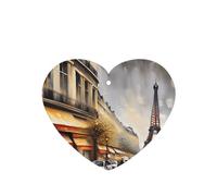 Oil Painting Paris Street Scene Eiffel Tower Printing 10 Pcs Car Air Freshener Hanging Sheets Scented Hanging Sheets With Rope For Home