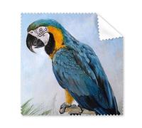 Oil Painting Parrot Bird Figure Illustration Pattern Glasses Cloth Cleaning Cloth Phone Screen Cleaner 5pcs