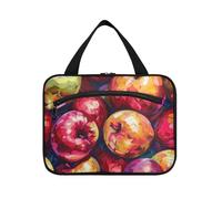 Oil Painting Sense Color Personalized Hanging toiletries Bag for Men with Hook, Designer Cute kit Bag for Men for Women Must Backpacking maletín para maquillaje L