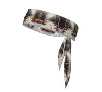 Oil Painting Snow Scene Double-Sided Sports Headband, Unisex Headband for Playing Ball, Fitness and Outdoor Activities