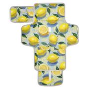 Oil Painting with Yellow Lemon Reusable Diaper Change pad with Tissue Pocket Travel Changing pad for Baby for Moms, Dads cambiadores de pa?ales para Bebes