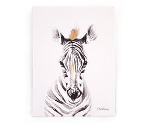 Oil Painting Zebra for Nursery and toddler wall Décor - Decorative Wall Art