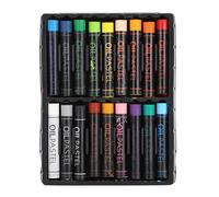 Oil Pastel 18 Heavy-Color Set Soft Touch Strong Color Coverage Easy to Use for Sketch Portrait Coloring Suitable for Both Children and Adults