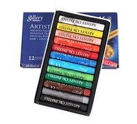 Oil Pastel Paints Artists 12 Colours Chunky Soft Crayon Sets for Adults Art Pencils for Colouring DIY Drawing Painting Sketching Crafting Brithday Present Gifts