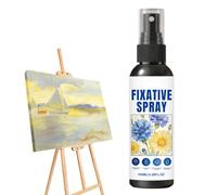 Oil Pastel Protective Spray, 100ml Color Setting Fixative for Art Paintings, Clear Non Yellowing Spray for Pastels Charcoal Pencil Canvas and Craft Projects, Long Lasting Protective Coating, Adult