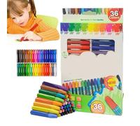 Oil Pastels for Kids,Oil Pastels for Artists - Hexagonal Chalk Pastel Set | 36 Assorted Colours Vibrant Mixable Crayons Sticks Drawing Supplies for Adults, Beginners and