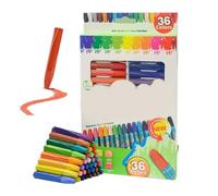 Oil Pastels - Hexagonal Shaped Crayons, 9.49x6.61x0.67 inches Sketching and Drawing, 36 Assorted Vibrant Colors Oil Art Kit for Decorative Painting Picture Making and Oils Painting Style Artwork at Ho