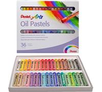Pentel Arts Oil Pastels 36/Pkg-Assorted Colors PHN-36