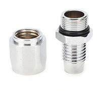 Oil Pipe Connector, Brass Plated 3 / 4in Tube Fitting Adapter, Durable Fuel Dispenser Accessory - 360 Degree Rotation, Easy Installation, Flexible Use (Dead Connector)