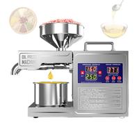 Oil Press Machine 820W, Cold Hot Press Automatic Electric Oil Maker for Home, Avocado Coconut Flax Peanut Castor Perilla Canola Sesame