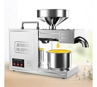 Oil Press Machine, Automatic Olive Oil Extractor, Stainless Steel Electric Hot/Cold Nut Seed Extractor for Peanuts, Sesame Seeds, Commercial Use